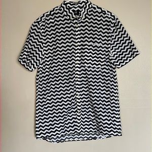 H&M Chevron Short Sleeve Button down